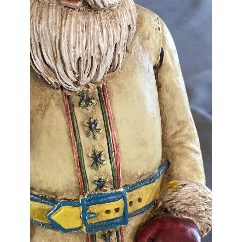 Santa Lamp Candle Light Shelf Sitting Figurine Christmas Cresswell Holiday